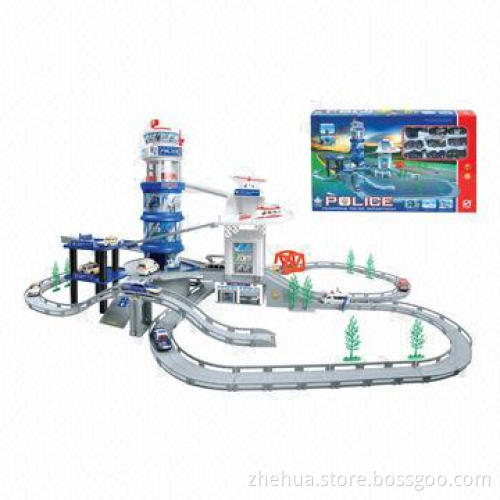 Plastic DIY building block toy police block